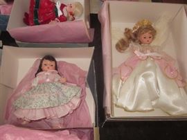 Madam Alexander Dolls. All dolls mint condition in box.