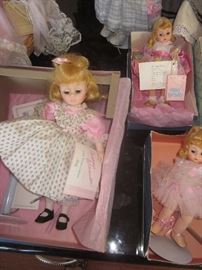 Madam Alexander Dolls. All dolls mint condition in box.