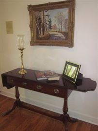 Console table, drop sides