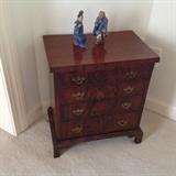 another small chest, oriental statuary