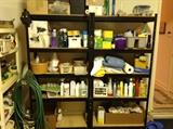 shelf of chemicals
