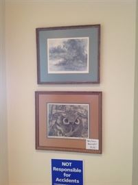 more local art including a 1964 Betty Fishman owl