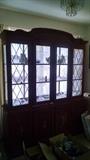 ***BEAUTIFUL*** CUSTOM GLASS / SEE-THREW CHINA HUTCH