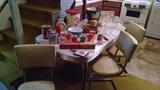 **COOL** 50S KITCHEN DINETTE SET W/ ORIGINAL CHAIRS