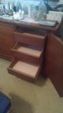 CLOSE-UP...PULL-OUT DRAWERS ON LONG DRESSER