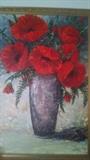 **STUNNING** POPPY OIL PAINTING