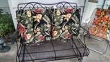 WROUGHT IRON GLIDER BENCH