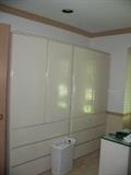 Pair Enamel like Storage Cabinets