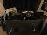 Vintage Canon 35 mm camera and lenses