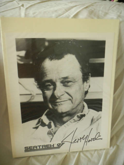 Autographed Jerry Hardin Seatrek 93 photo