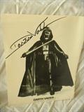 Signed Darth Vadar autographed photo
