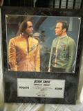 Autographed Montalbaln and Shatner plaque
"Space Seed" limited edition