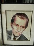 Framed autographed photo of Peter Cushing with COA