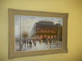 Clive Duran oil on canvas with beautiful wood decorative frame