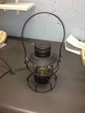 B and O railroad lantern lamp