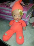 970 Mattel Orange "yawning Baby" doll