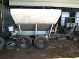 One view of the four wheel fertalizer spreader that we are offering.