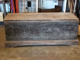 I love all kinds of boxes and this old tool box is very tempting to me. It has some nice detail around the bottom and has the old surfaces with no paint. I have one that I had to strip latex house paint from but this one just needs a little Murphies Oil Soap and a good home.