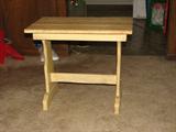 This rather small limed oak end or chair side table would go very well with midcentury modern.
