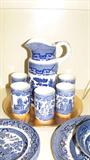 I am a sucker for Blue Willow, and if I didn't think David would kill me for bringing more of it into the house, I would grab this interestingly-shaped pitcher and cup set.  The cups, also in Blue Willow pattern are a bit larger than juice glasses.