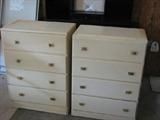 This pair of white painted chests of drawers could be painted a different color if you like, or they could be sanded here and there to give them a shabby-chic look.  Keep the pulls, or switch them out for ones you like better, but don't let them get away.