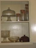 Glass items also include cake stand and dome, more than one trifle dish, canister sets, and other items as well.