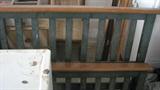 Do you need a craftsman-style bed? This one is painted green and then has the more natural finish on the wood.