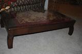 Lovely Orential style coffee table is 46x28x12.