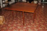 I love drop leaf tables whether they are drop leaf or gate leg.  This one is in cherry and measures about 55x48x29.  It is a true gate-leg with two moving legs.  The inventory lists it as American and c.1830-1840 and I agree.