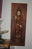 The second of the pair of oriental wall hangings.