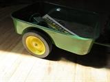 VINTAGE JOHN DEERE PEDAL CAR WITH TRAILER