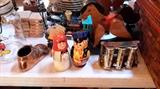 STACKING DOLLS, COIN COUNTER, BRONZE SHOE