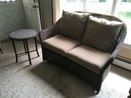 Part of a brand new Lloyd Flanders Wicker Set. 3 pieces in total with rocking chair.