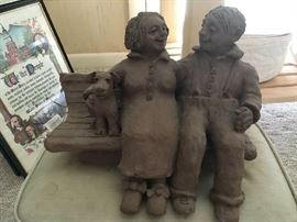 Jerry Geier sculpture, local Vermont artist. His pieces go for big money.