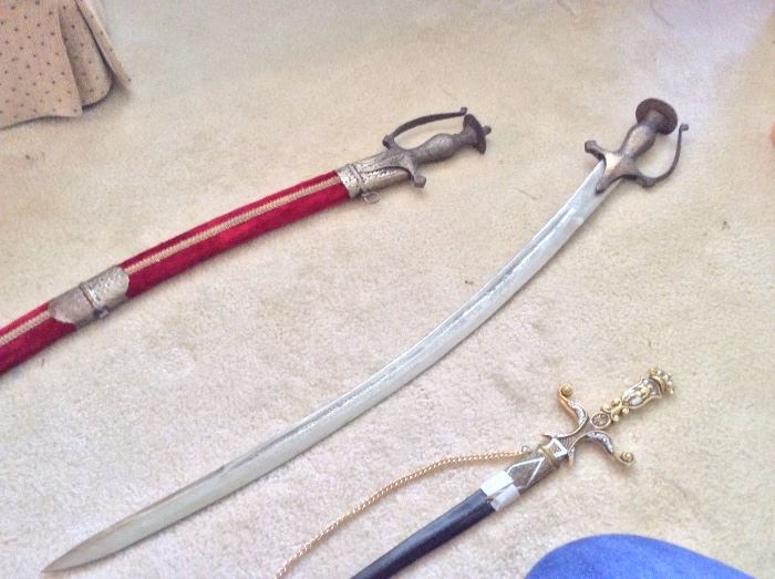 India swords age is near the turn of the century. Belonged to the owners grandfather.
