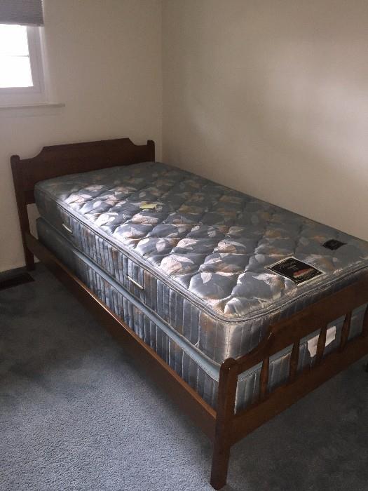 TWIN SIZE BED WITH MATTRESS