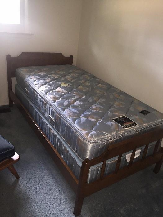 TWIN SIZE BED WITH MATTRESS