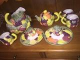 FRUIT CHINA TEA SET