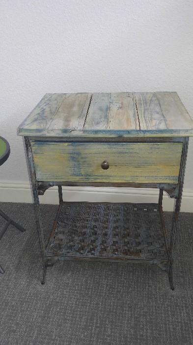 rustic end table/night stand/phone table