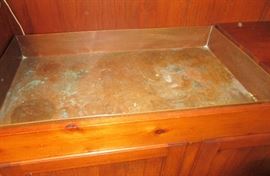 dry sink.copper lining