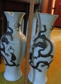 tall chinese vases Qianlong dynasty 1711-1789