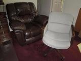 Leather Recliner Office chair