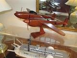 P-38 Hand carved plane (Vietnam)