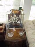 RamDecoy Golden Hind Ship model w/case Foot stool
