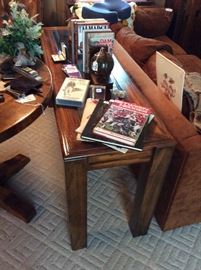 Great library table. Magazines from Georgia Tech, and Griffin High and Georgia - old football programs 