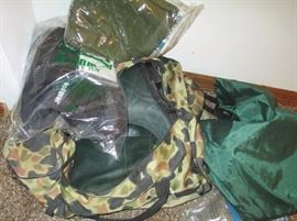 Bag of rubber hunting boots--unused or little wear