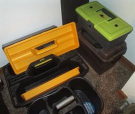 empty tool boxes