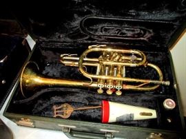 Trumpet coronet by Holton in original case