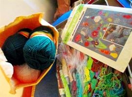 Knitting and sewing supplies and kit