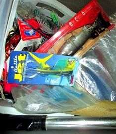 New fishing lures----big bin full of dozens of them